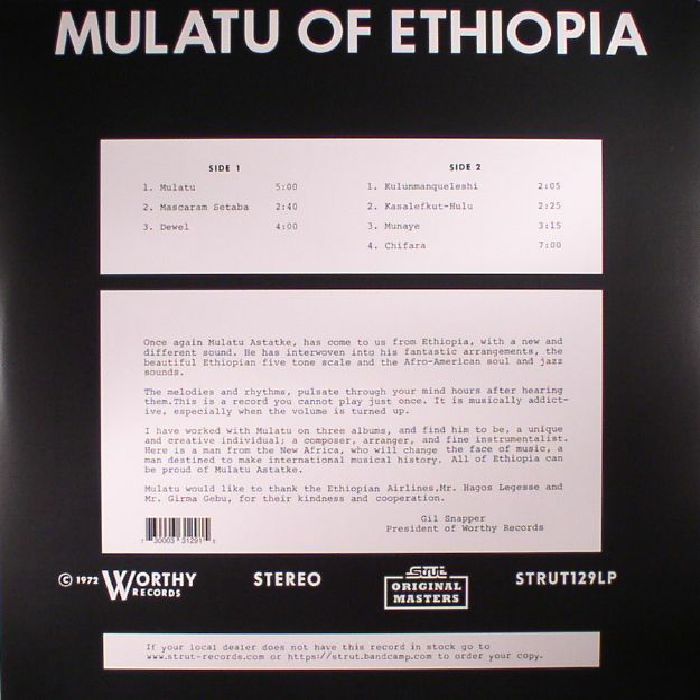 Mulatu Of Ethiopia (reissue)