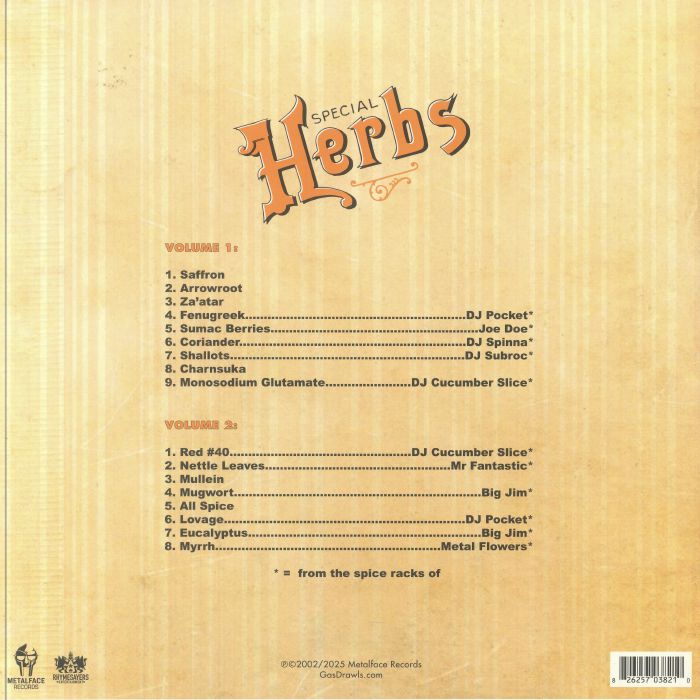 Metal Fingers Presents: Special Herbs Vol 1 & 2